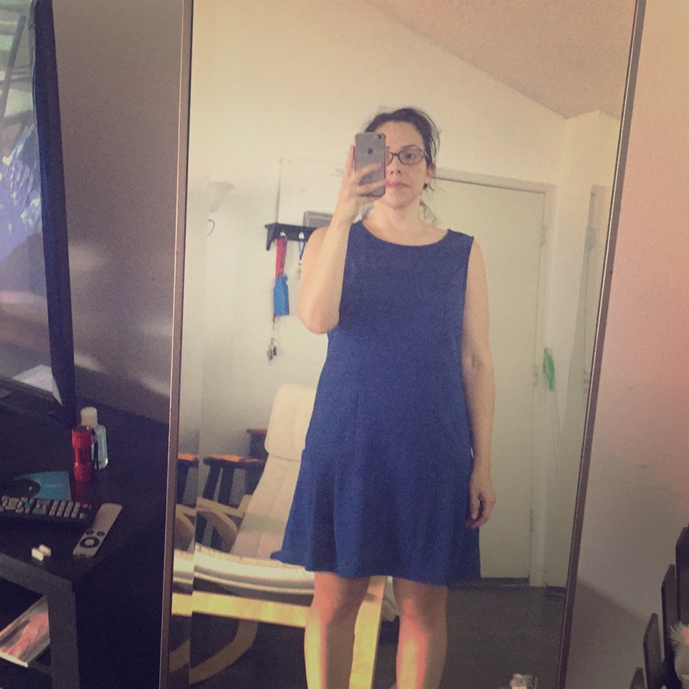 Blue dress